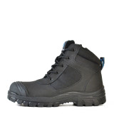 Bata Industrials Safety Boot Mid Cut Zip Black