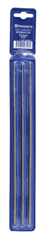 Husqvarna Round File Intensive Cut 4mm 3 Pack - 5973548-01