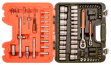 Bahco 1/4" and 1/2" Square Drive Spanner and Socket Set S800