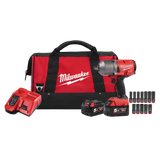 Milwaukee M18™ FUEL 1/2 High Torque Impact Wrench with Ficton Ring & Socket Set Kit - M18FHIWF12502BS