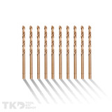 Redline Twist Drill Bit Set HSS Cobalt 4mm 10 Pce - RL410138