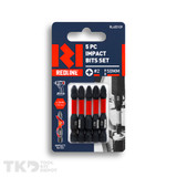 Redline Impact Bit PZ2 50mm 5 Piece - RL455109