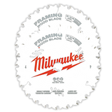 Special Order - Milwaukee 184mm 24T Wood Cir Saw Blade Framing 2P