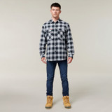 Hard Yakka Flannel Shirt LS Grey