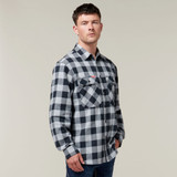 Hard Yakka Flannel Shirt LS Grey