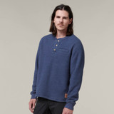 Hard Yakka Legends Henley Indigo