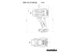 Metabo Impact Wrench 1/2" 800Nm BL 18V SSW18LTX800BL Skin Only - 602403850