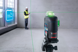 Bosch 12V  30m 3x360° Green Beam Line Laser IP54 1/4", 5/8" Tripod thread - 0601063U80