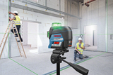 Bosch 12V  30m 3x360° Green Beam Line Laser IP54 1/4", 5/8" Tripod thread - 0601063U80