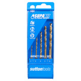 Sutton SUPABIT Drill Bit Set HSS Hex 2-6mm 5Pce - D2130005