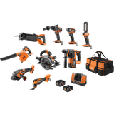 AEG FUSION 9 Piece 18V 5.0ah A18FX9B152B Kit