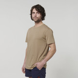 Hard Yakka Core Crew Neck Tee Shirt Khaki Range - Y19251-KHA