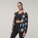 Hard Yakka Womens Check Zoodie Mocha - Y08522MCK