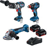 Bosch 3 Piece BL 18V 5Ah Combo - 0615990M9T