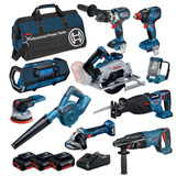Bosch 10 Piece 18V 5Ah Combo - 0615990N3B