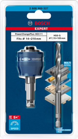 Bosch Expert Power Change Plus Adapter + HSS Drill Bit - 2608900527