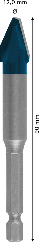 Bosch Expert HEX-9 Drill Bit Hard Ceramic  12 x 90 mm - 2608900594