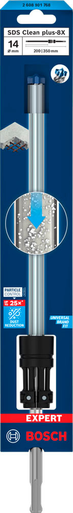 Bosch Expert Hammer Drill Bit SDS Clean Plus-8X 12x200x350mm - 2608901768