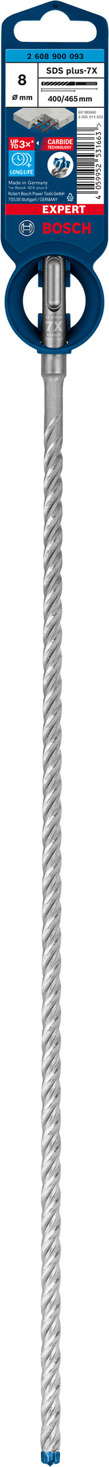 Bosch Expert Hammer Drill Bit SDS Plus-7X 8x400x465mm - 2608900093