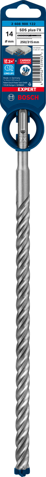 Bosch Expert Hammer Drill Bit SDS Plus-7X 14x250x315mm - 2608900122