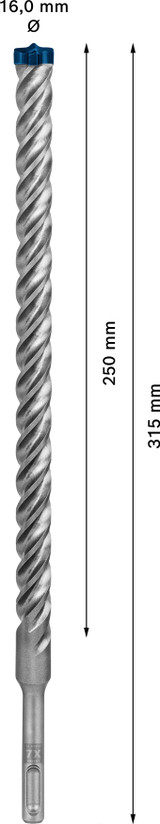 Bosch Expert Hammer Drill Bit SDS Plus-7X 16x250x315mm - 2608900132