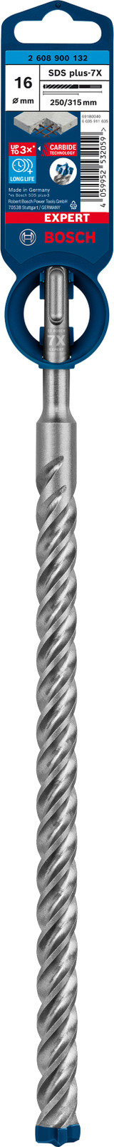 Bosch Expert Hammer Drill Bit SDS Plus-7X 16x250x315mm - 2608900132