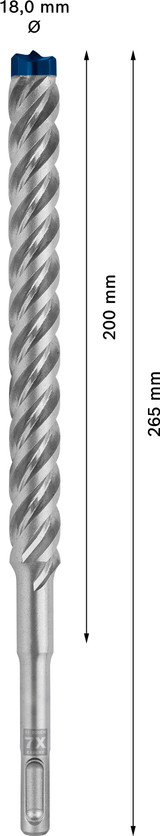 Bosch Expert Hammer Drill Bit SDS Plus-7X 18x200x250mm - 2608900138