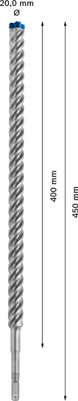 Bosch Expert Hammer Drill Bit SDS Plus-7X 20x400x450mm - 2608900143