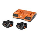Order In - AEG Battery Starter Kit 18V 5.0ah With Dual Port Charger - A18ODPS52G