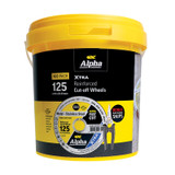Order In - Alpha XTRA Cut Off Disc 125 x 1.0mm 100 Pack Tub Bonus Black Panther Snips - GCDGX12510-100BP