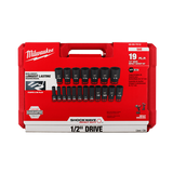Milwaukee 19 pc Shockwave Socket Set SAE - 49667012