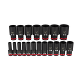 Milwaukee 19 pc Shockwave Socket Set SAE - 49667012