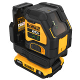 DeWalt COMPACT Cross Line Laser Green Beam 18V Kit - DCLE34021D1-XE