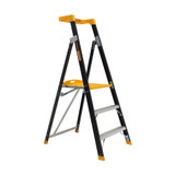 Order In - Gorilla Platform ladder 3 Step (0.85m) Pro-Lite Fibreglass 150kg Industrial - FPL003-PRO
