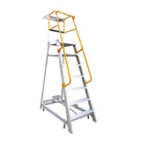 Order In - Gorilla Order picking ladder 2.1m (7ft) Aluminium 200kg Industrial - GOP07