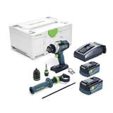 Order In - Festool 4 Speed Drill 18V 5.0Ah Bluetooth in Systainer TDC Kit - 578285