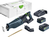 Order In - Festool Reciprocating Saw 18V 5.0Ah Bluetooth in Systainer RSC 18 Kit - 578293