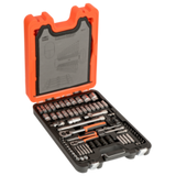 Bahco 1/4 and 1/2" Square Drive Combination Spanner and Socket Set - 92 Pcs/Case - S87+7