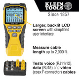 Klein Tools Cable Tester Kit With Scout ® Pro 3 Tester, Remotes, Adapter, Battery - A-VDV501-851