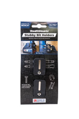 STEALTHMOUNTS Stubby Bit Holder For Bosch 18V (2 Pack) - BH-BO-S-BLK-2
