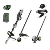 EGO POWER+ 56V Brushless Multi-Tool Power Head with Carbon Fibre Shaft plus BONUS 40cm Powerload™ Line Trimmer Attachment & 20cm Edger Attachment - MSE1634E-P