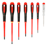 Bahco ERGO™ VDE Insulated Slotted and Phillips Screwdriver Set with 3-Component Handle - 7 Pcs - BE-9887S