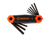 Crescent 9 PC Folding SAE Hex Dual Material Key Set - CHKFSAE9