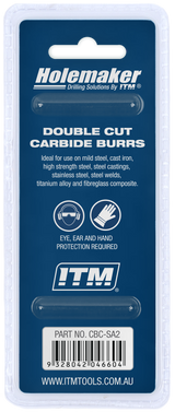 ITM Holemaker Carbide Burr Cylindrical Square End 5/16" X 3/4" Head 1/4" Shank - CBC-SA2