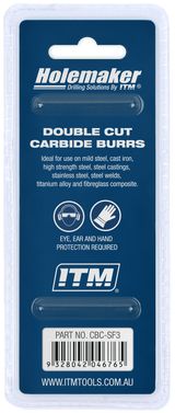 ITM Holemaker Carbide Burr Tree Shape Radius 3/8" X 3/4" Head 1/4" Shank - CBC-SF3