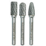 ITM Holemaker Carbide Burr Set  Blister Pack 3PCE SB3, SC3, SF3 - CB-SET-03