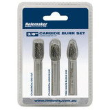 ITM Holemaker Carbide Burr Set  Blister Pack 3PCE SB3, SC3, SF3 - CB-SET-03