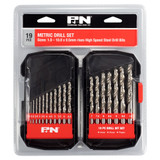 P&N HSS Jobber Drill Set Metric 1-10mm 19 Piece - 166044641