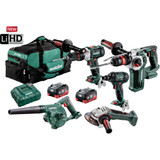 Metabo 18V Brushless 5 Piece Combo LiHD Kit - BL5LB2HD5.5I