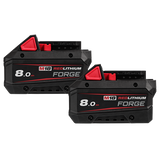 Milwaukee M18™ REDLITHIUM™ FORGE™ 8.0Ah Battery Twin Pack - M18FB82